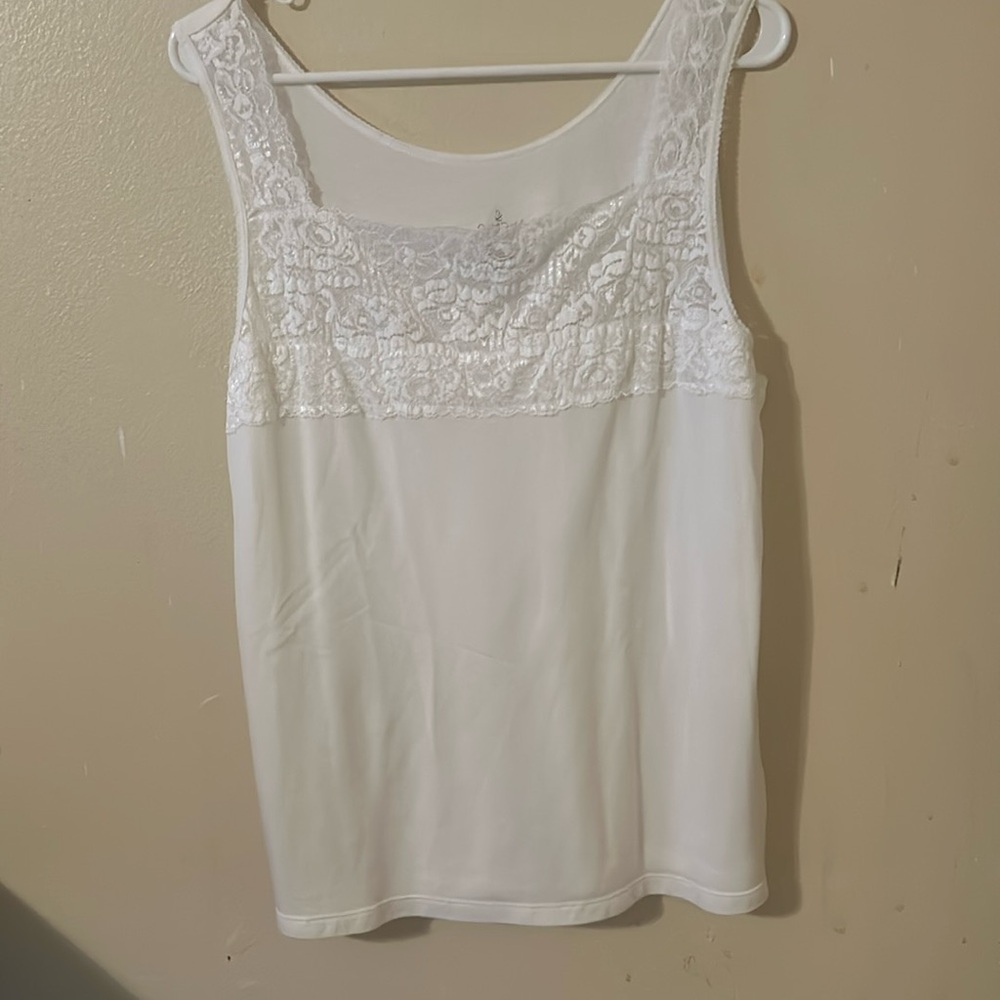 White Lace pajama shirt